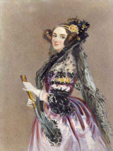 Tarihin ilk bilgisayar programcısı Ada Lovelace portresi